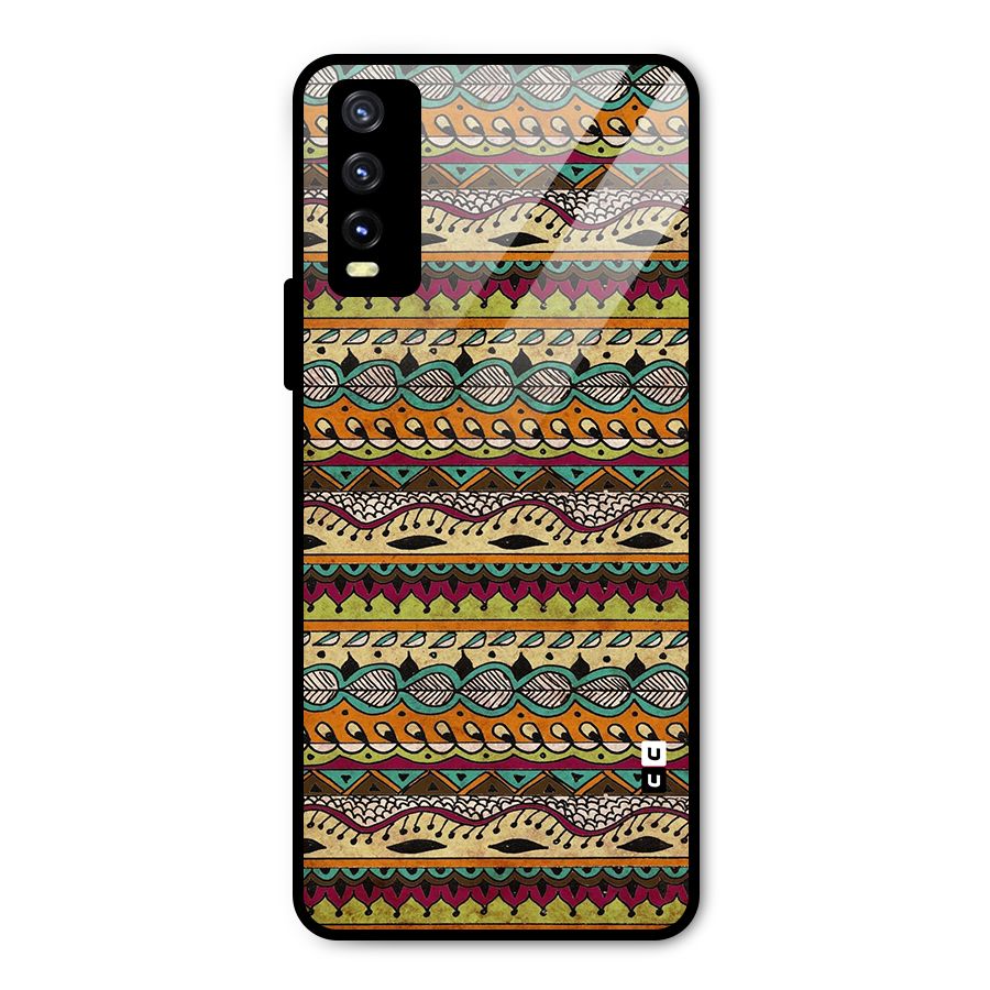 Bohemian Style Aztec Art Metal Back Case for Vivo Y20
