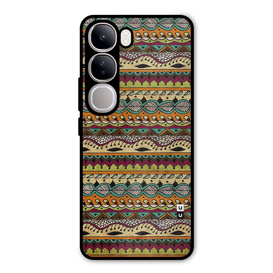 Bohemian Style Aztec Art Metal Back Case for Vivo Y300