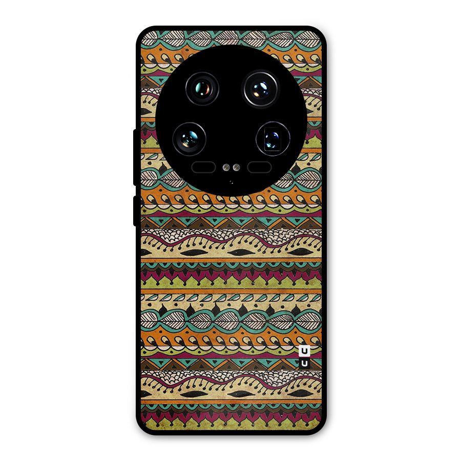 Bohemian Style Aztec Art Metal Back Case for Xiaomi 14 Ultra