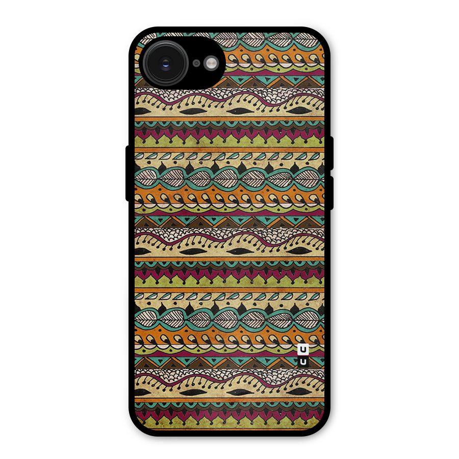 Bohemian Style Aztec Art Metal Back Case for iPhone 16e