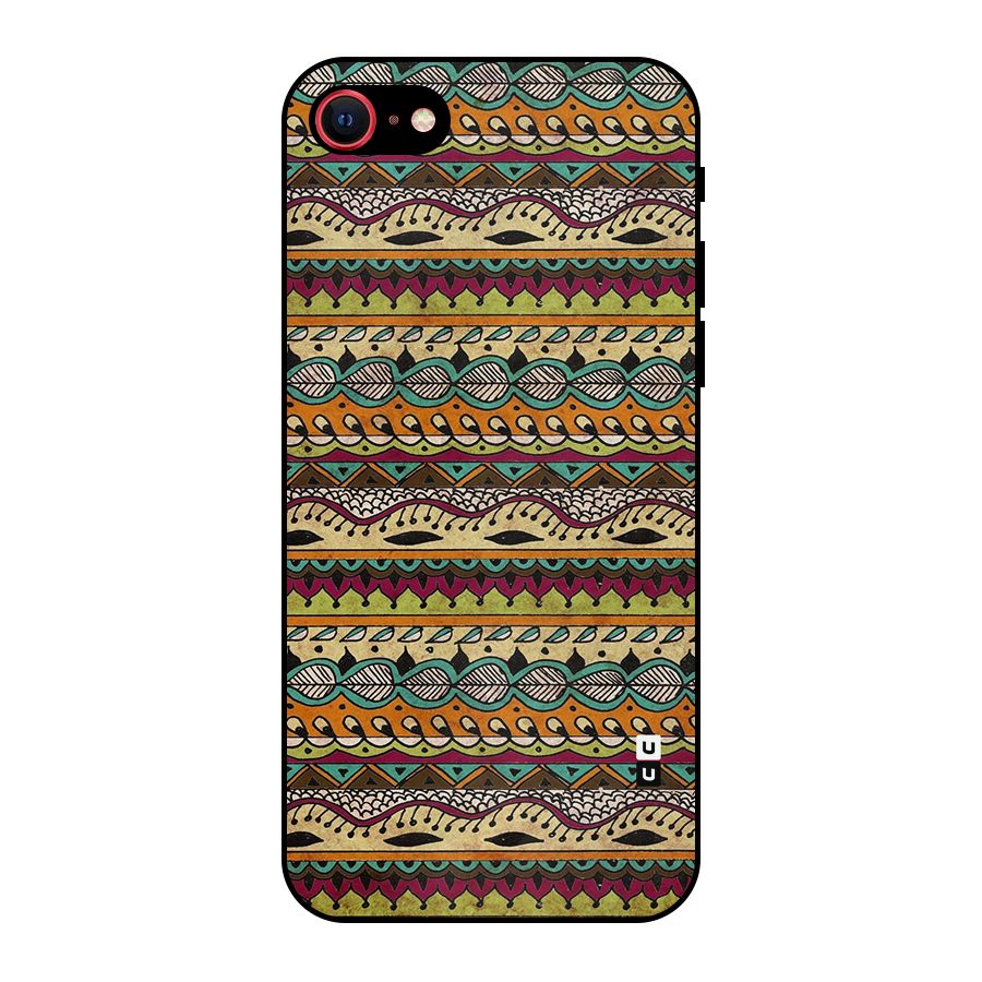 Bohemian Style Aztec Art Metal Back Case for iPhone 7
