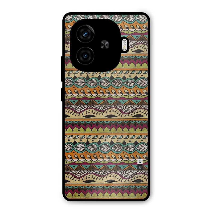 Bohemian Style Aztec Art Metal Back Case for iQOO Z9 Turbo