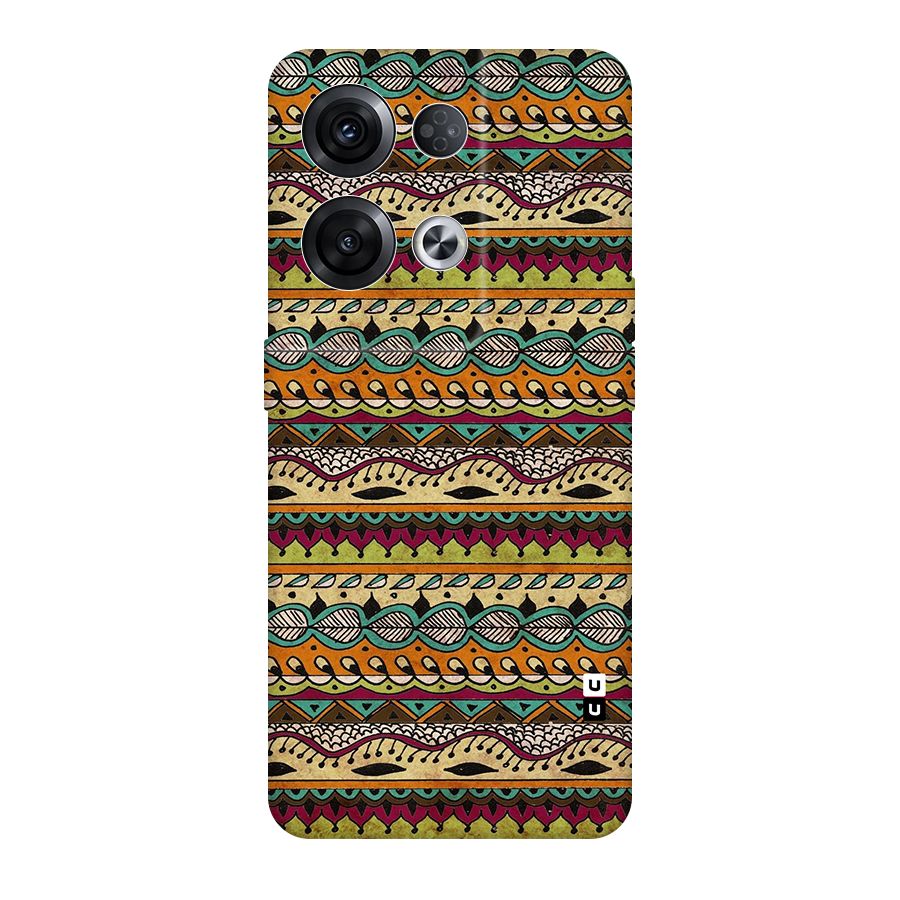 Bohemian Style Aztec Art Original Polycarbonate Back Case for Oppo Reno8 Pro 5G