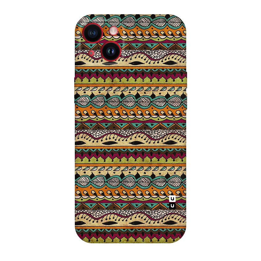 Bohemian Style Aztec Art Original Polycarbonate Back Case for iPhone 14 Plus