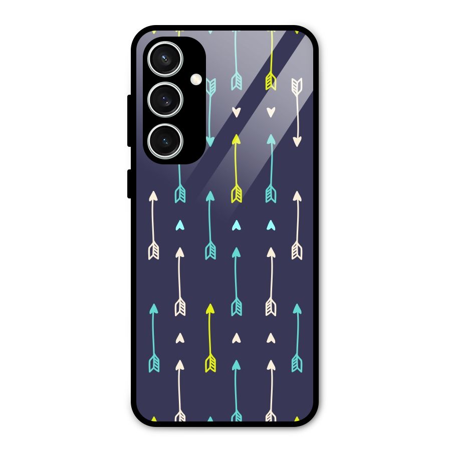 Boho Arrow Pattern Glass Back Case for Galaxy S23 FE