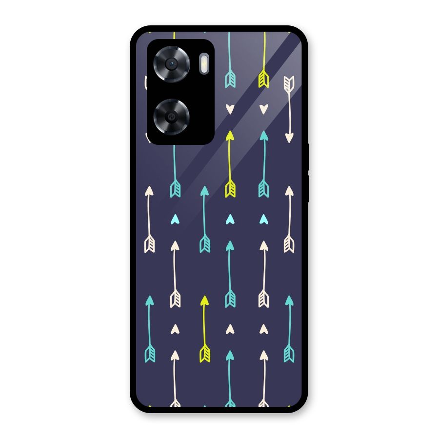 Boho Arrow Pattern Glass Back Case for OnePlus Nord N20 SE