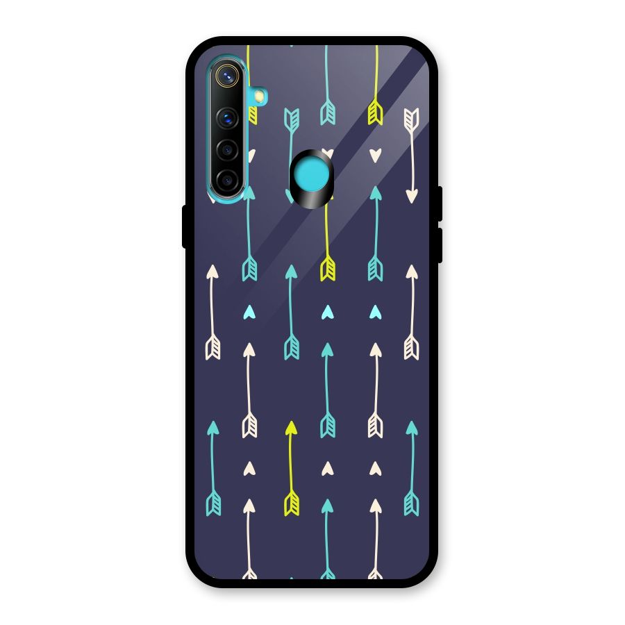Boho Arrow Pattern Glass Back Case for Realme Narzo 10