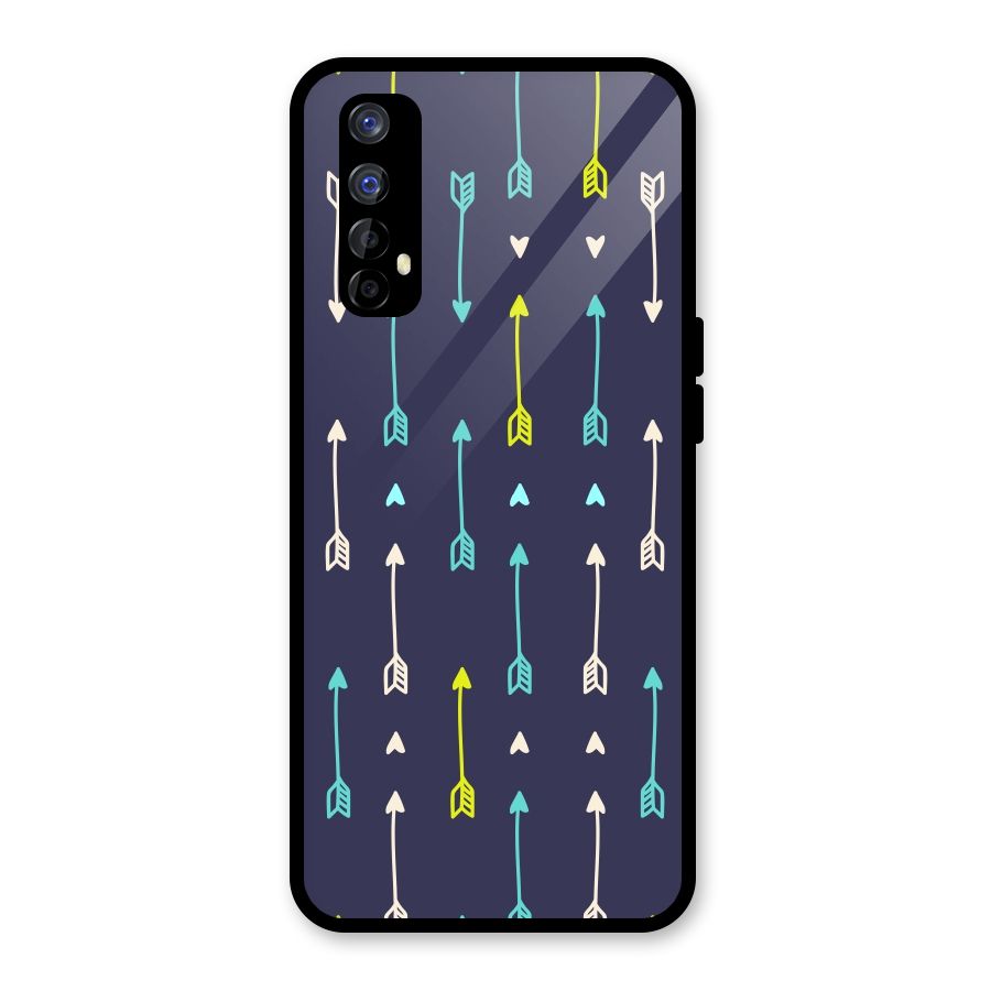 Boho Arrow Pattern Glass Back Case for Realme Narzo 20 Pro
