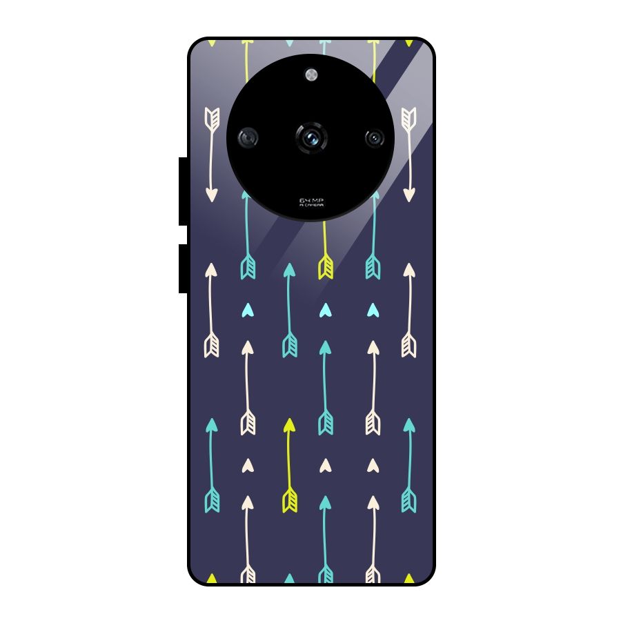 Boho Arrow Pattern Glass Back Case for Realme Narzo 60 5G