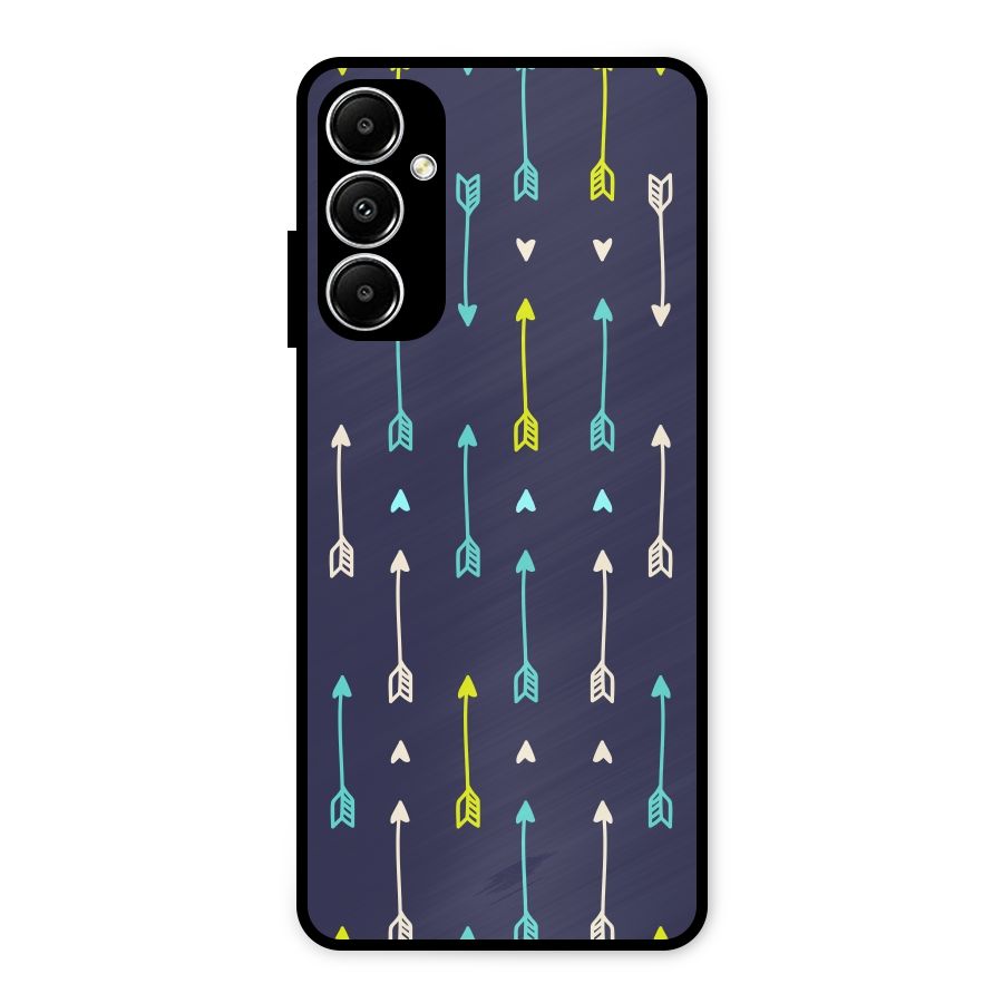 Boho Arrow Pattern Metal Back Case for Galaxy A05s