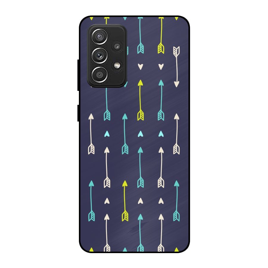Boho Arrow Pattern Metal Back Case for Galaxy A52s 5G