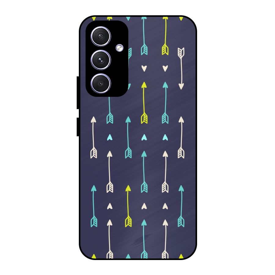 Boho Arrow Pattern Metal Back Case for Galaxy A54