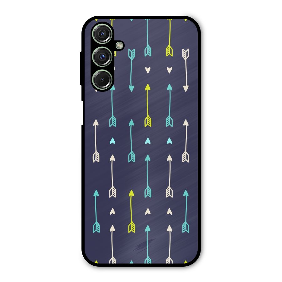 Boho Arrow Pattern Metal Back Case for Galaxy F34
