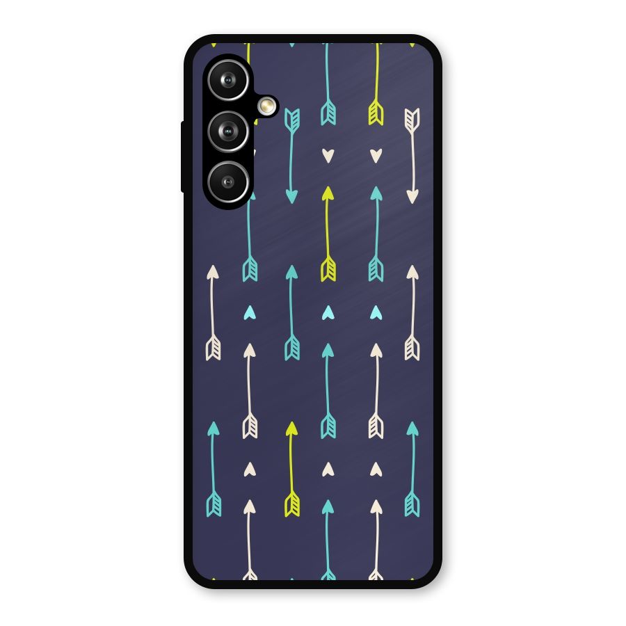 Boho Arrow Pattern Metal Back Case for Galaxy F54