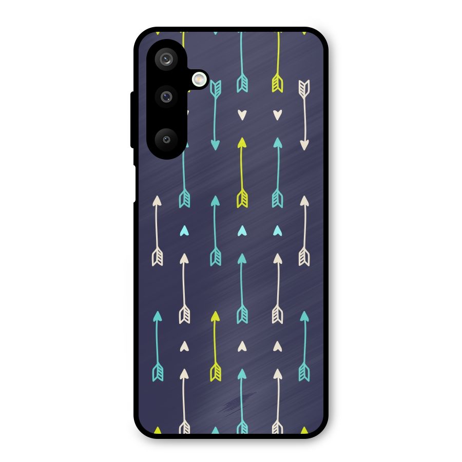 Boho Arrow Pattern Metal Back Case for Galaxy M16