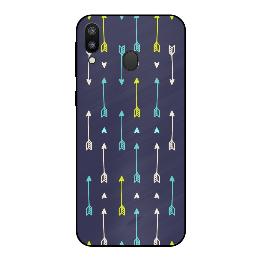 Boho Arrow Pattern Metal Back Case for Galaxy M20