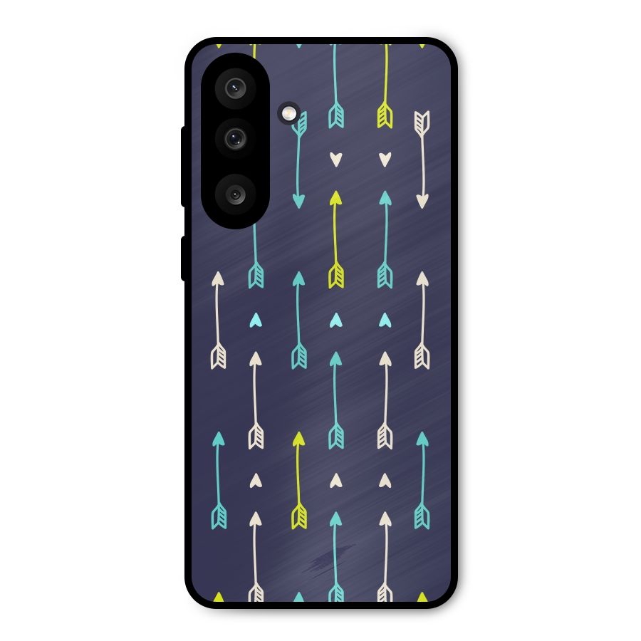 Boho Arrow Pattern Metal Back Case for Galaxy M56