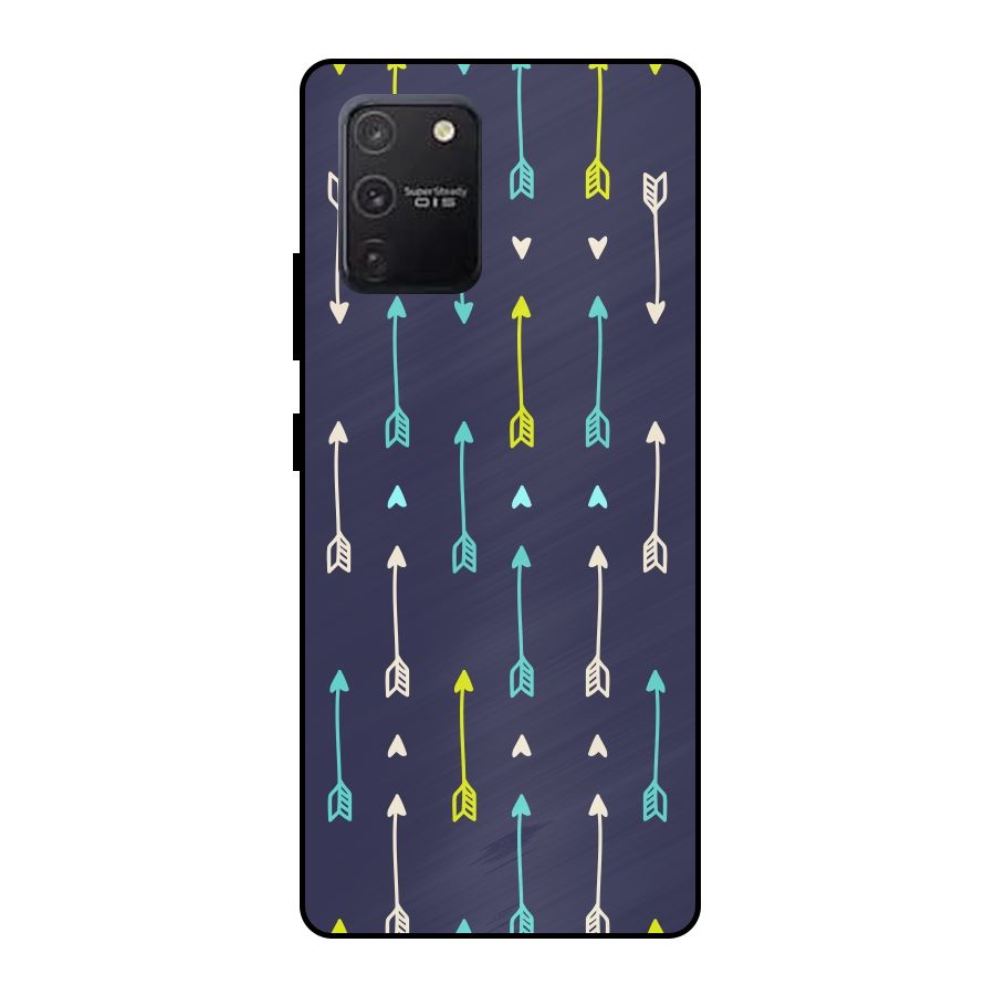 Boho Arrow Pattern Metal Back Case for Galaxy S10 Lite