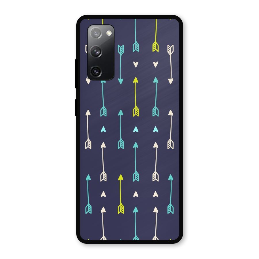 Boho Arrow Pattern Metal Back Case for Galaxy S20 FE