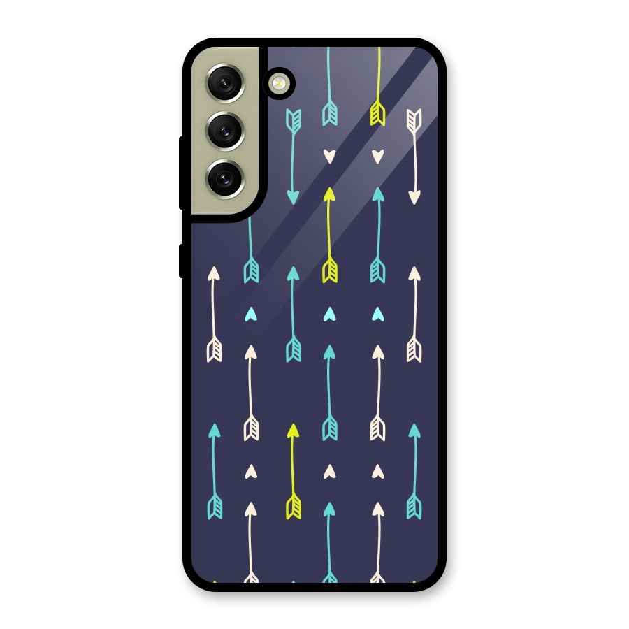 Boho Arrow Pattern Metal Back Case for Galaxy S21 FE 5G (2023)