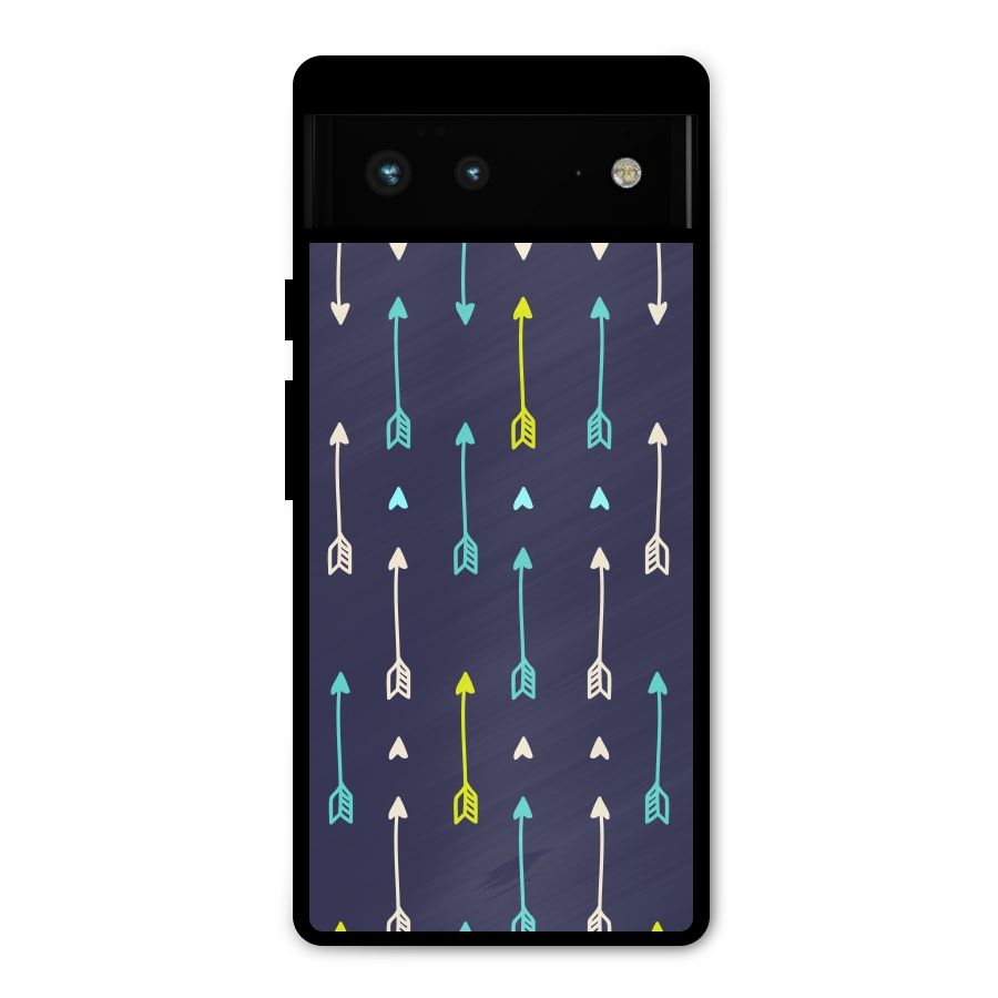 Boho Arrow Pattern Metal Back Case for Google Pixel 6