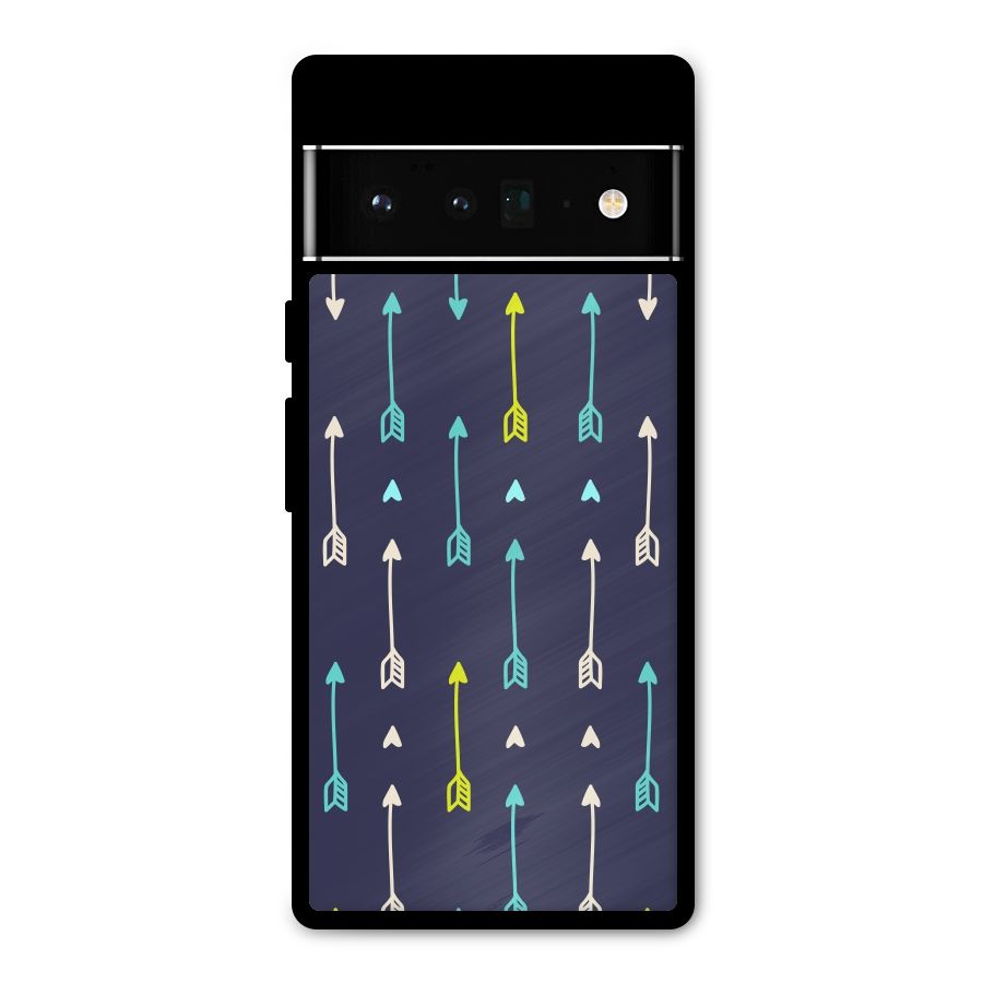 Boho Arrow Pattern Metal Back Case for Google Pixel 6 Pro