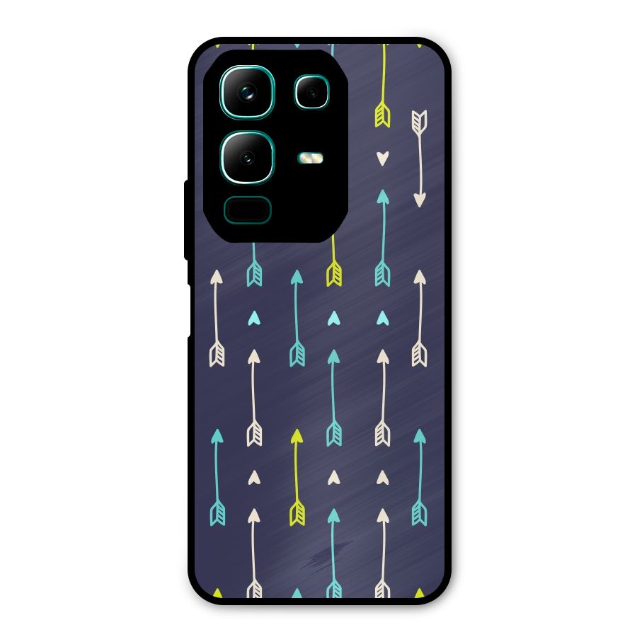 Boho Arrow Pattern Metal Back Case for Infinix Note 50x