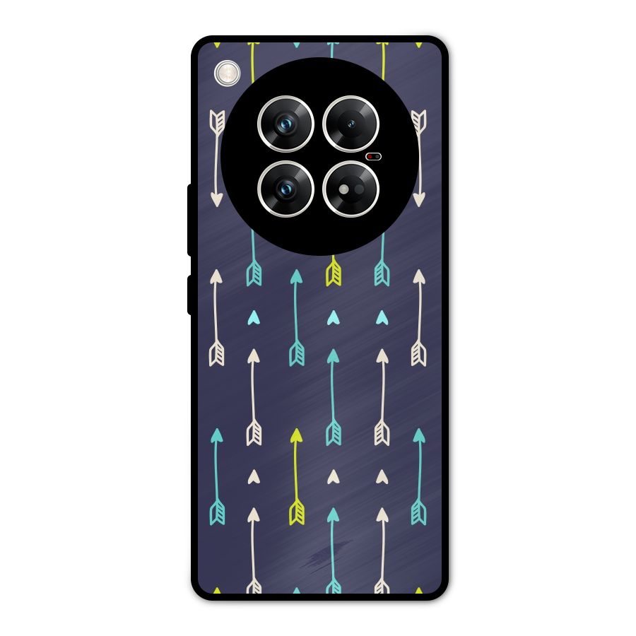 Boho Arrow Pattern Metal Back Case for Infinix Zero 40 5G