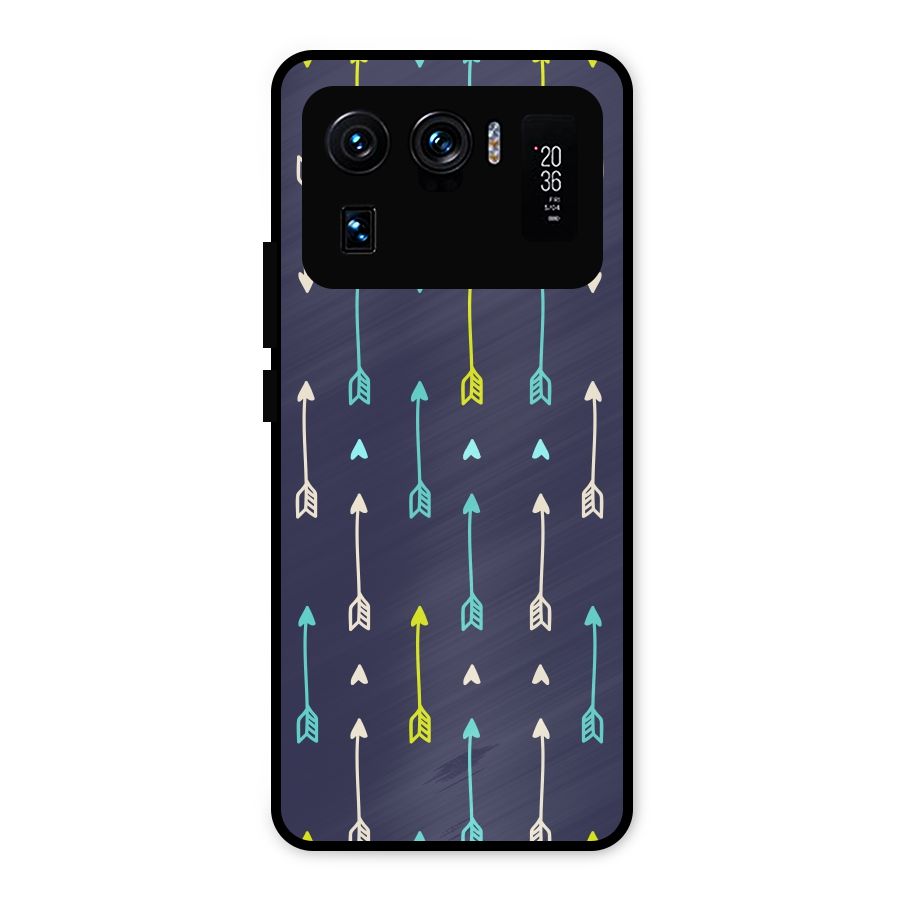 Boho Arrow Pattern Metal Back Case for Mi 11 Ultra