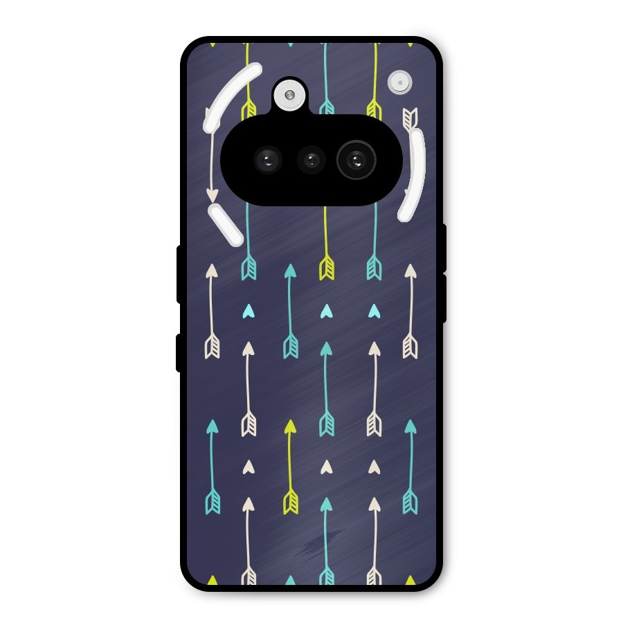 Boho Arrow Pattern Metal Back Case for Nothing Phone 3a