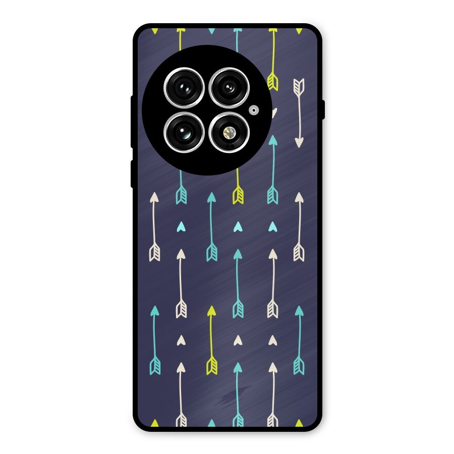 Boho Arrow Pattern Metal Back Case for OnePlus 13