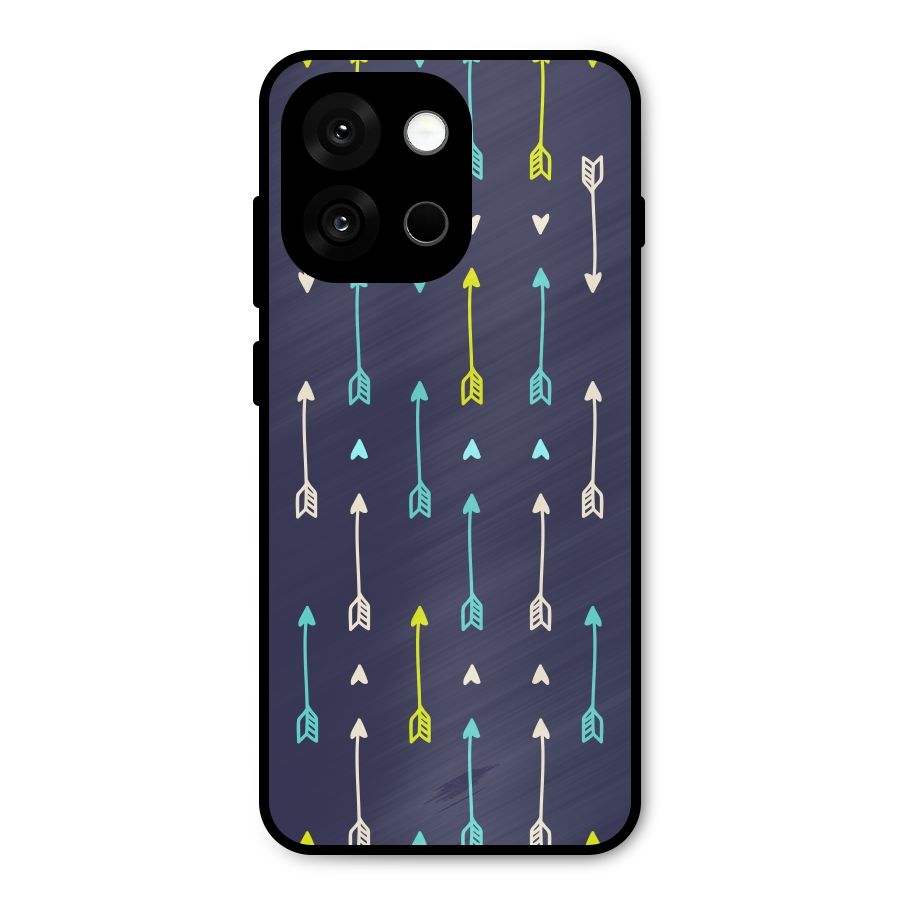 Boho Arrow Pattern Metal Back Case for OnePlus 13s