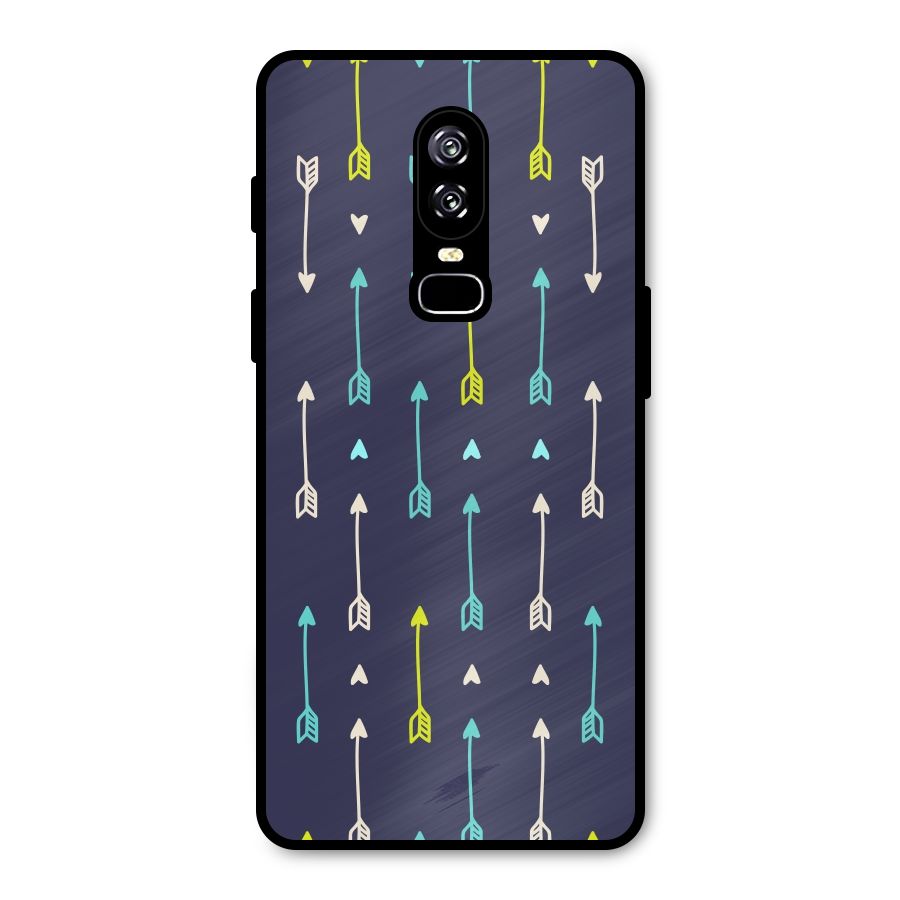 Boho Arrow Pattern Metal Back Case for OnePlus 6