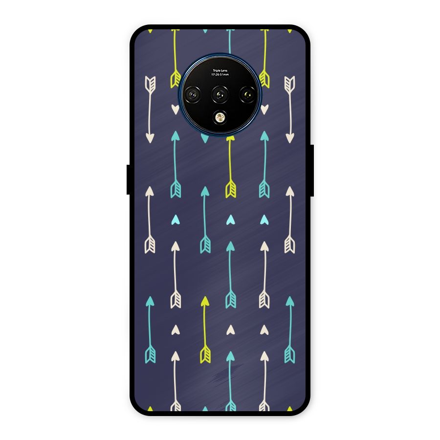 Boho Arrow Pattern Metal Back Case for OnePlus 7T