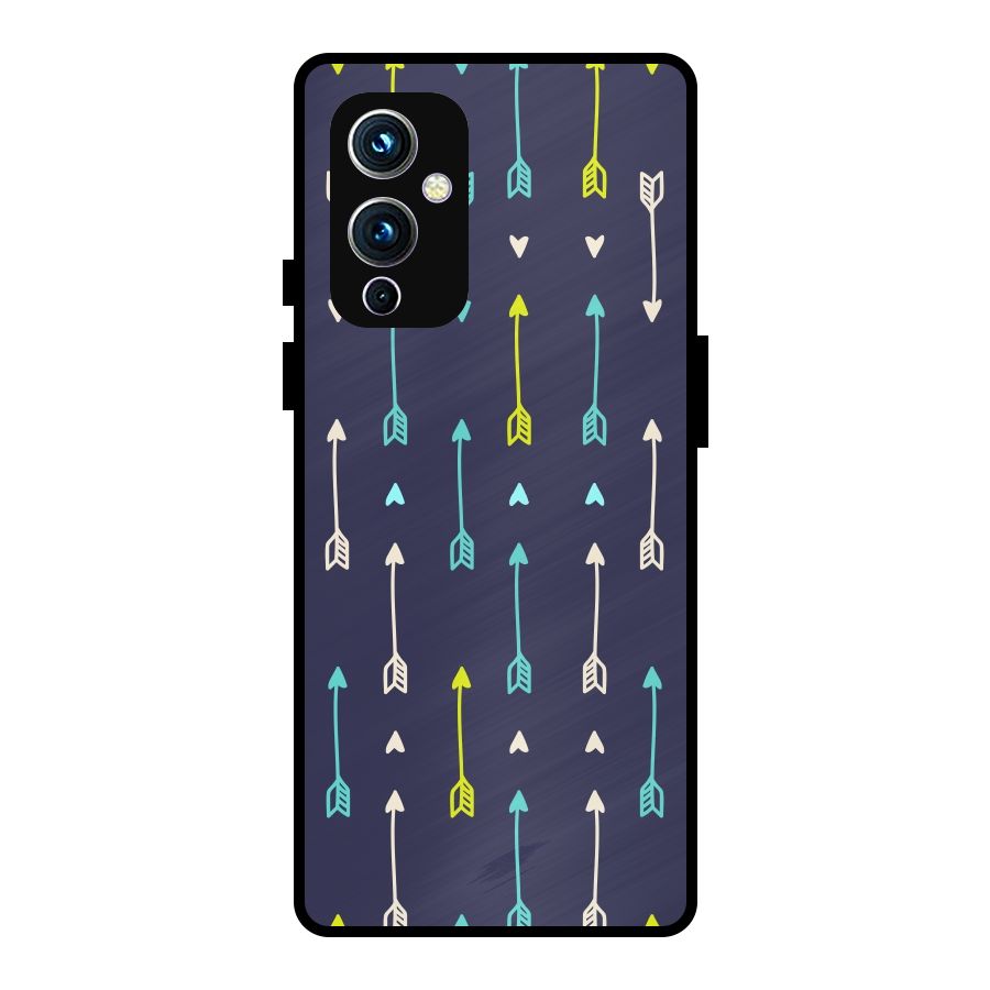 Boho Arrow Pattern Metal Back Case for OnePlus 9