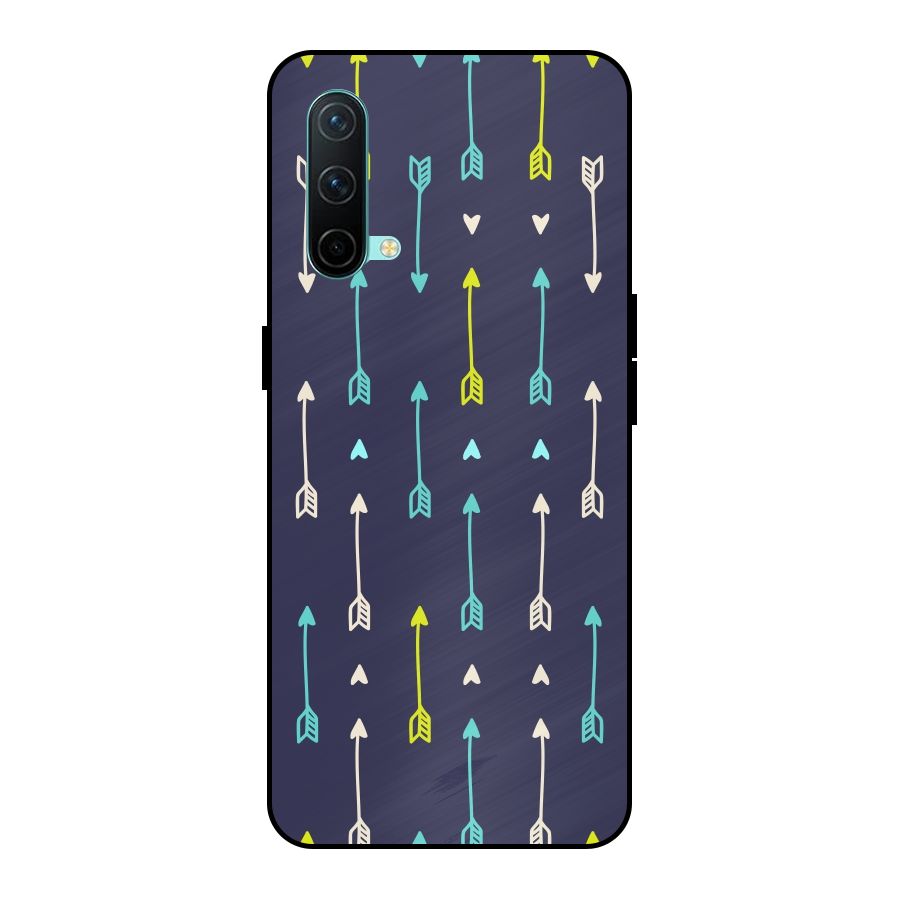 Boho Arrow Pattern Metal Back Case for OnePlus Nord CE 5G