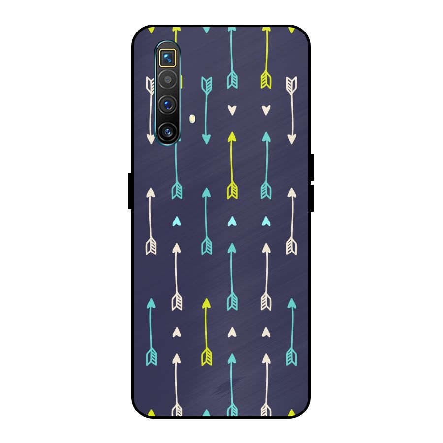 Boho Arrow Pattern Metal Back Case for Realme X3 SuperZoom