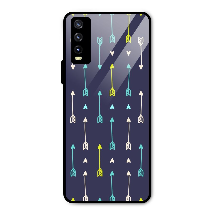 Boho Arrow Pattern Metal Back Case for Vivo Y20