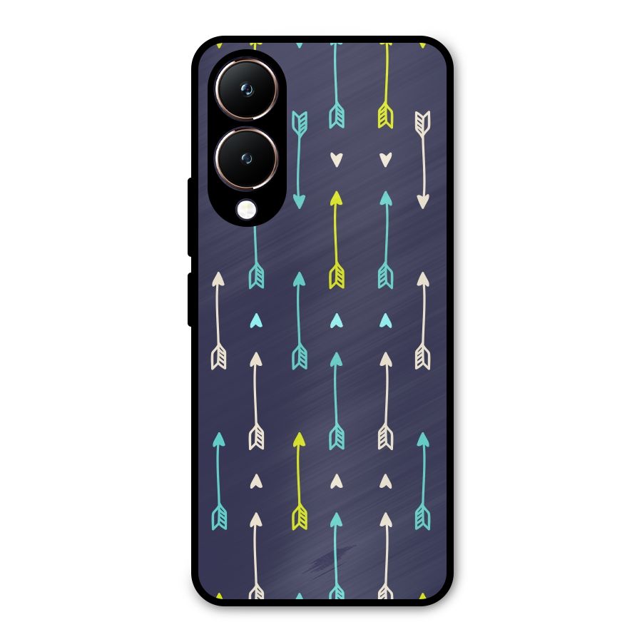 Boho Arrow Pattern Metal Back Case for Vivo Y28