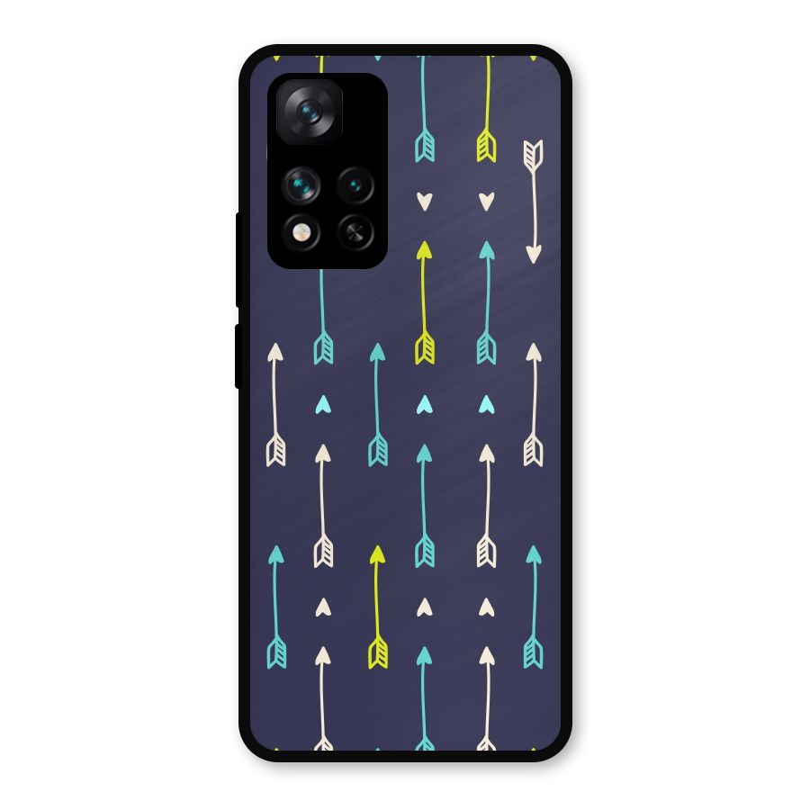 Boho Arrow Pattern Metal Back Case for Xiaomi 11i Hypercharge 5G