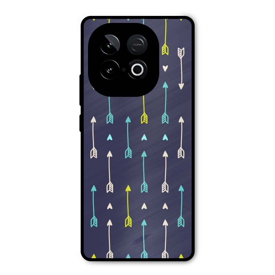 Boho Arrow Pattern Metal Back Case for iQOO Neo 10