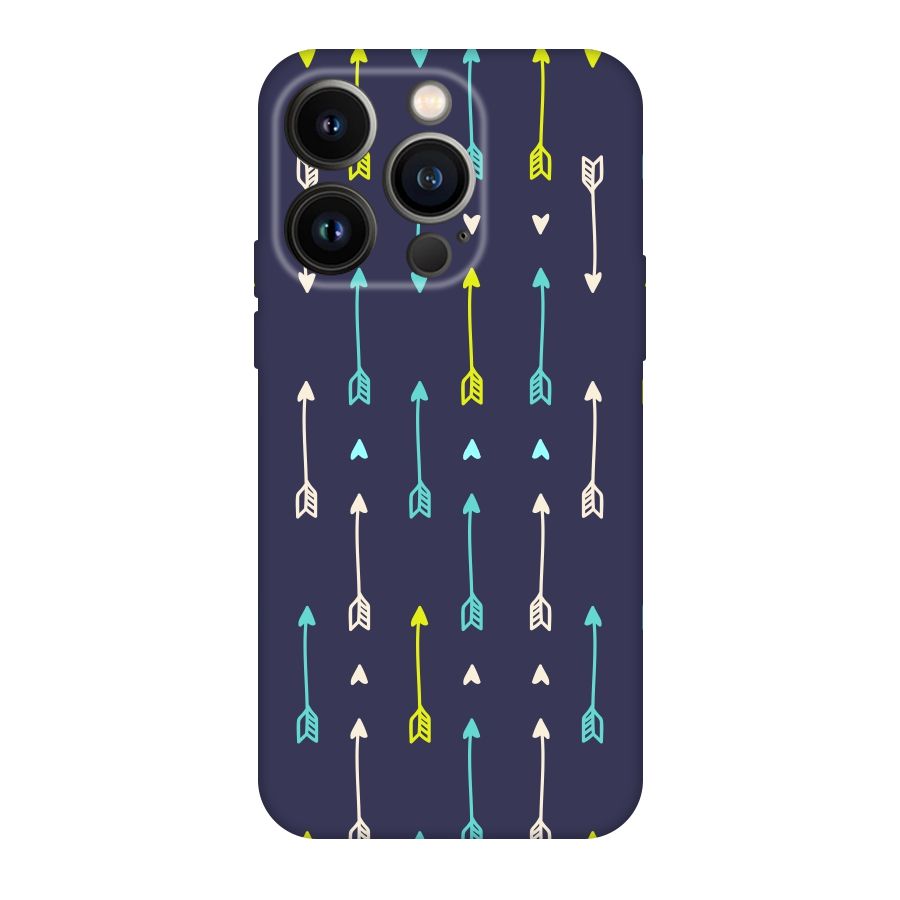 Boho Arrow Pattern Original Polycarbonate Back Case for iPhone 14 Pro