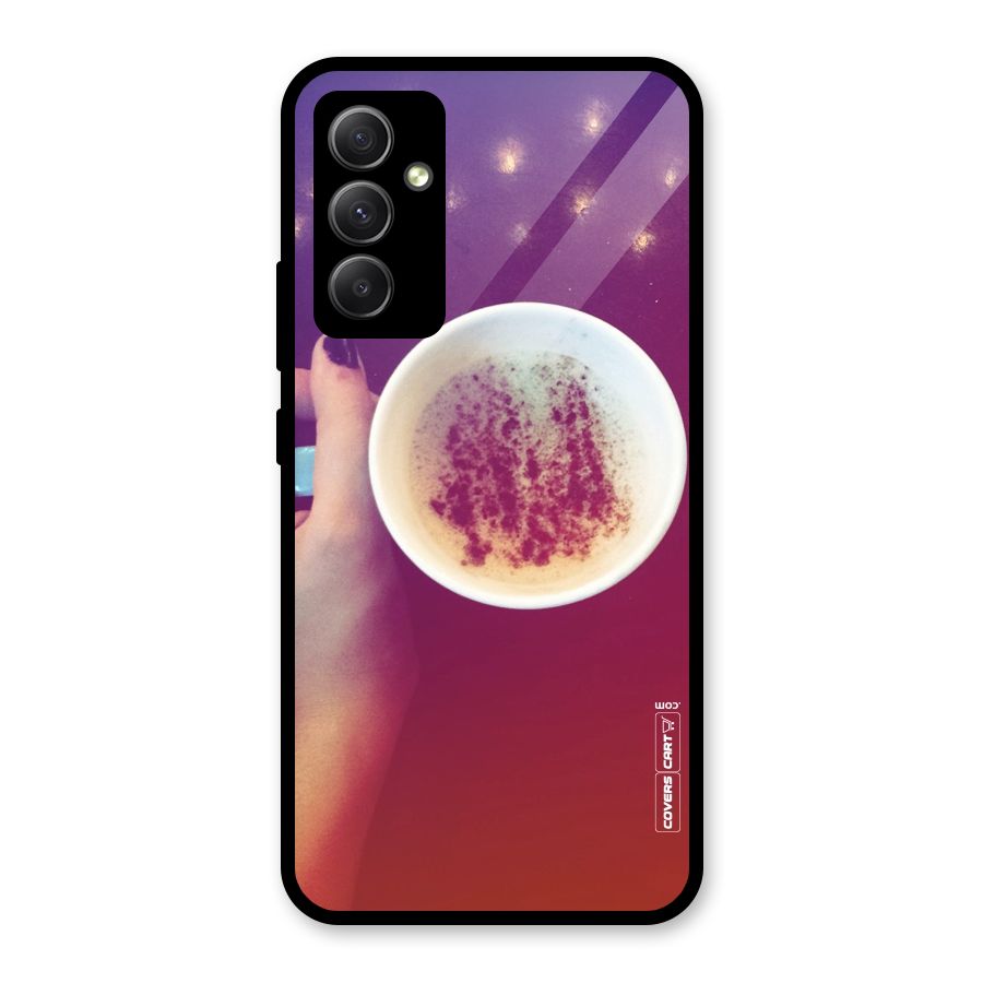 Bokeh Coffee Mug Glass Back Case for Galaxy A34