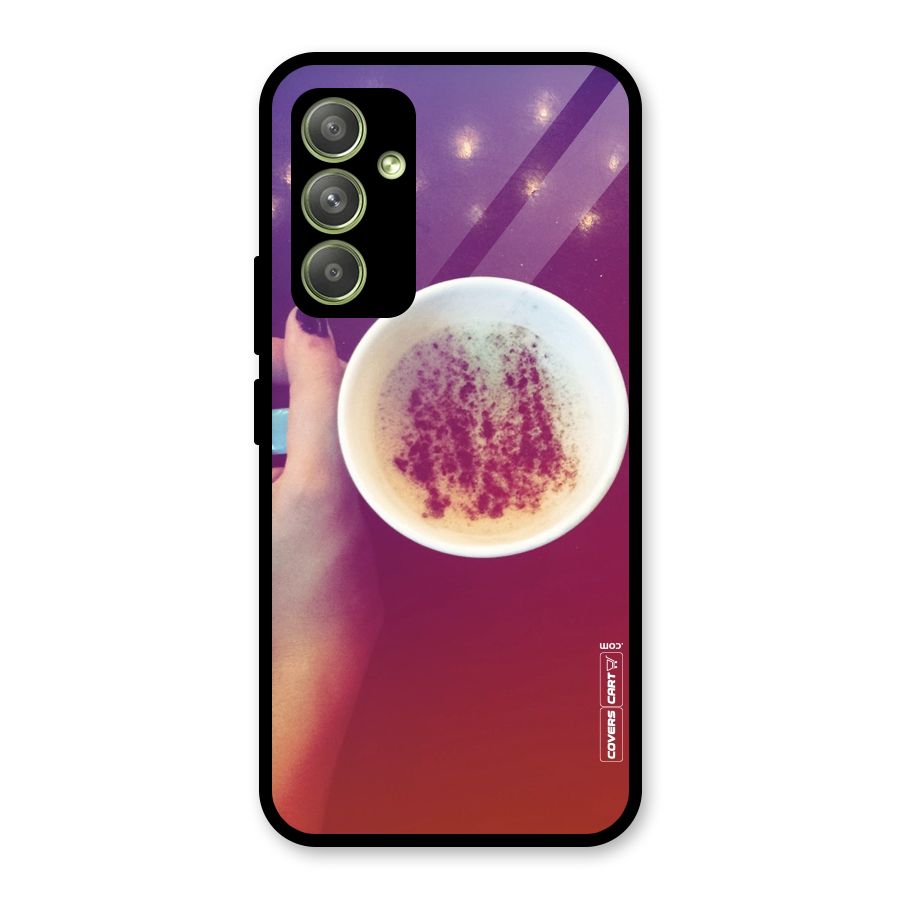 Bokeh Coffee Mug Glass Back Case for Galaxy A54