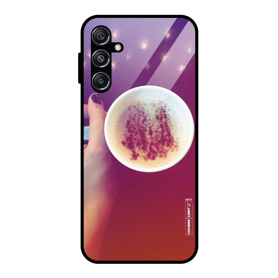 Bokeh Coffee Mug Glass Back Case for Galaxy M34 5G