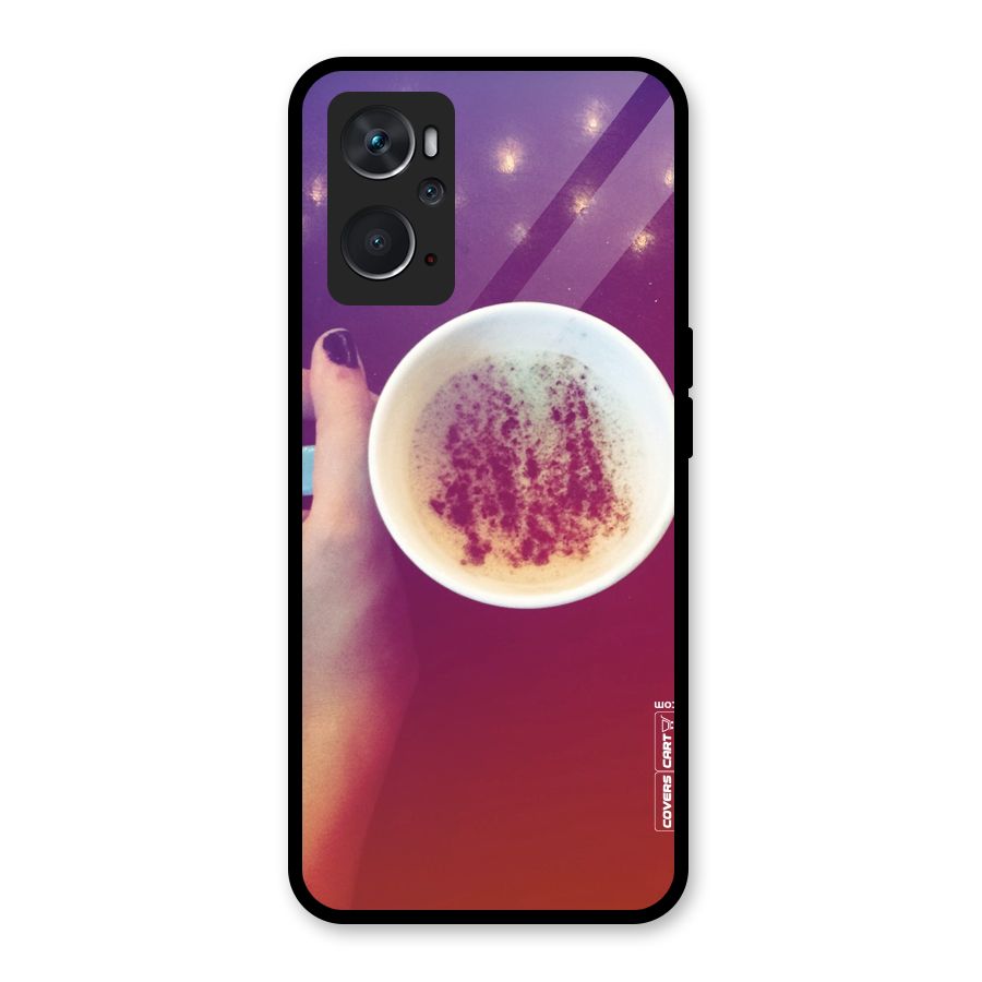Bokeh Coffee Mug Glass Back Case for Oppo K10 4G
