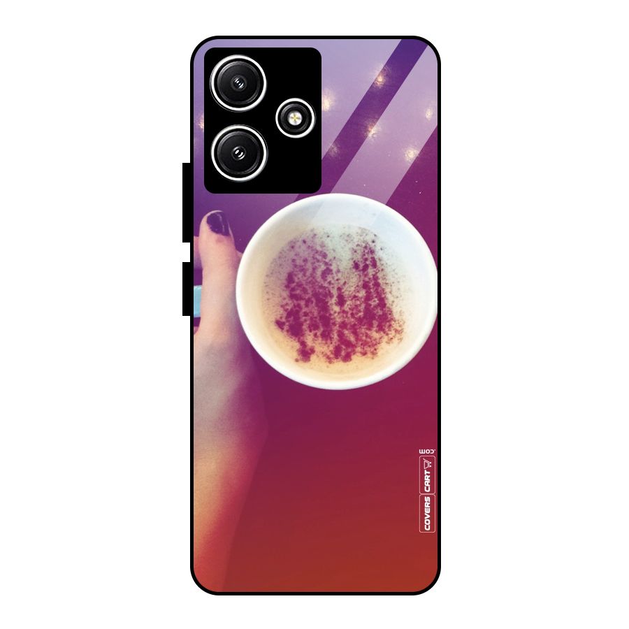 Bokeh Coffee Mug Glass Back Case for Poco M6 Pro