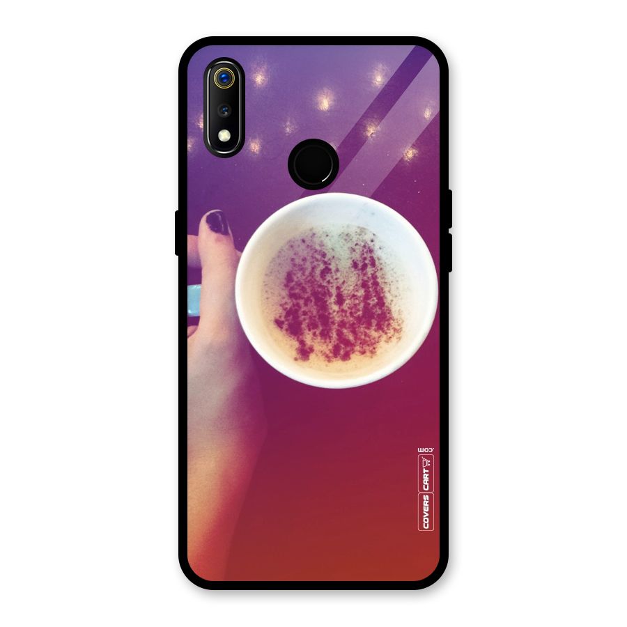 Bokeh Coffee Mug Glass Back Case for Realme 3i