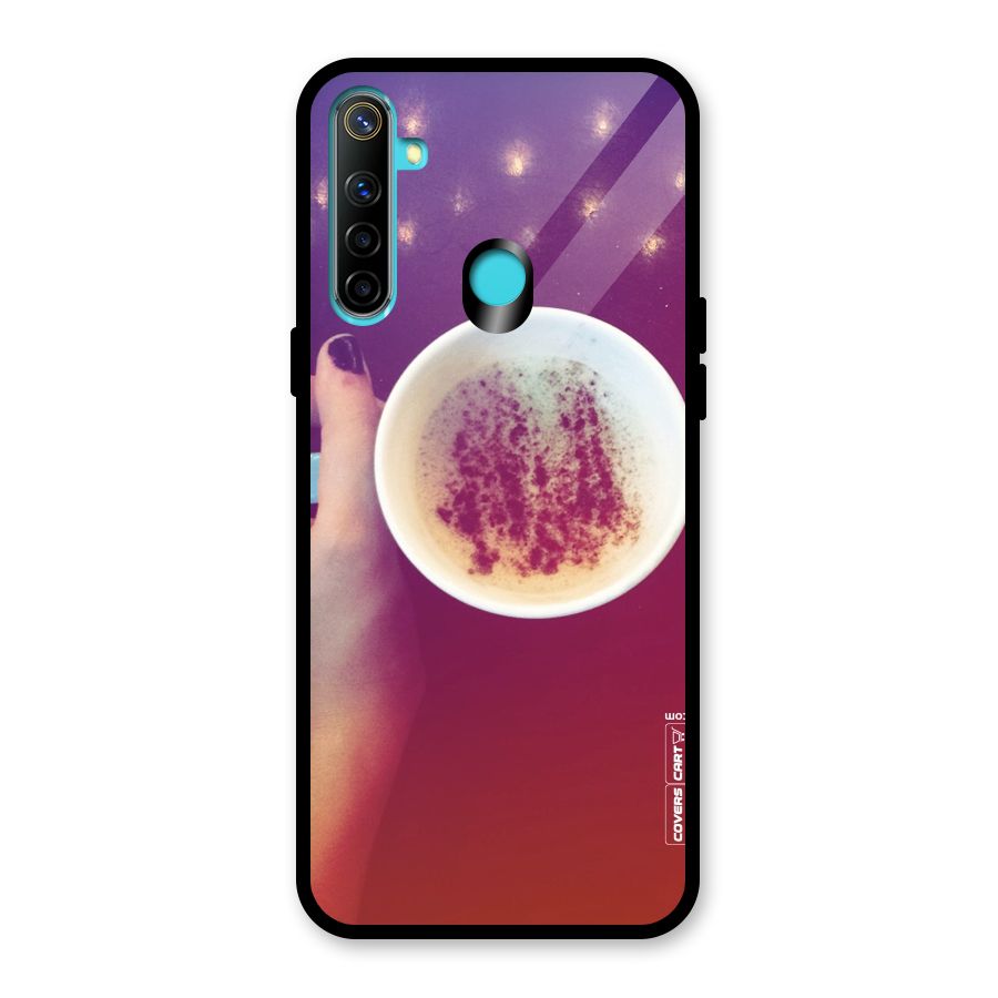 Bokeh Coffee Mug Glass Back Case for Realme 5