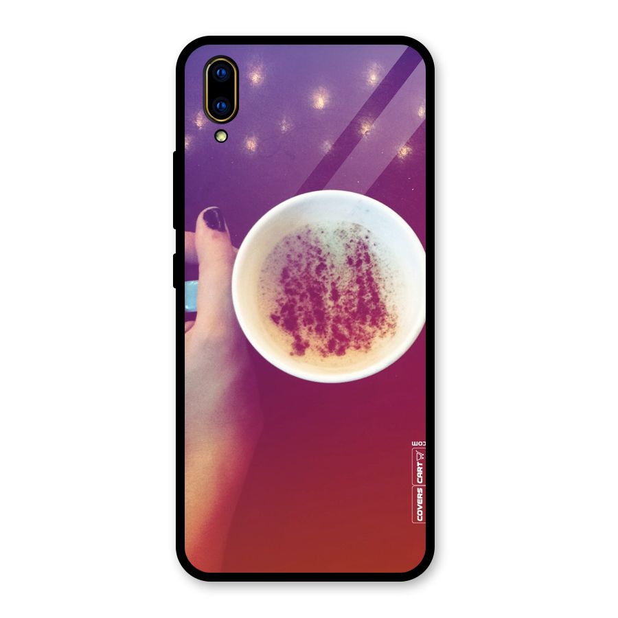 Bokeh Coffee Mug Glass Back Case for Vivo V11 Pro